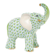 Herend Young Elephant Figurines Herend Lime Green 