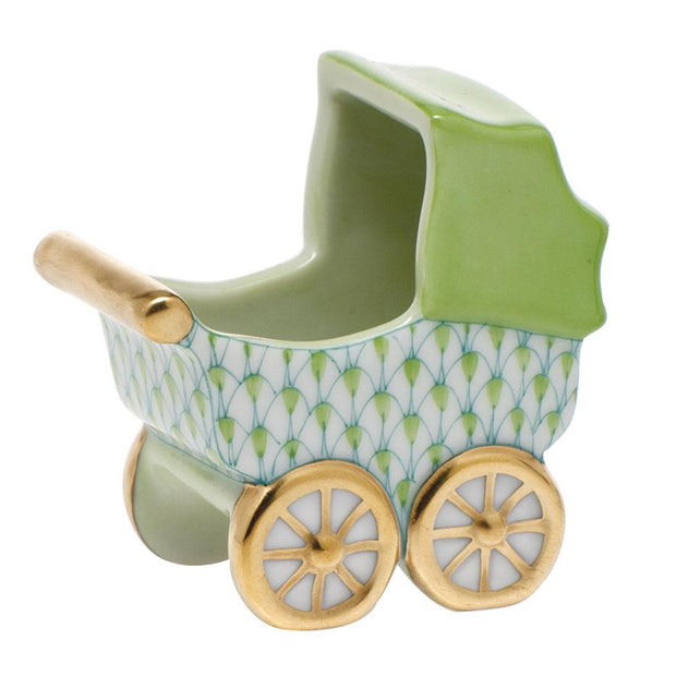 Herend Baby Carriage Figurines Herend Lime Green 