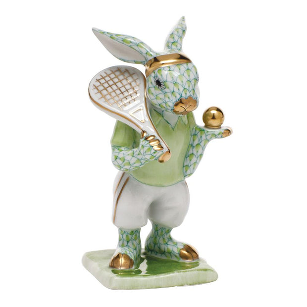 Herend Tennis Bunny Figurines Herend Lime Green 