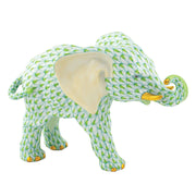 Herend Roaming Elephant Figurines Herend Lime Green 