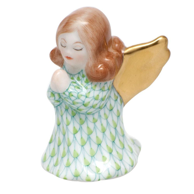 Herend Small Praying Angel Figurines Herend Lime Green 