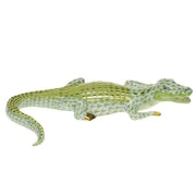 Herend Small Alligator Figurines Herend Lime Green 