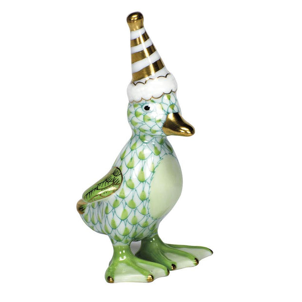 Herend Party Duckling Figurines Herend Lime Green 