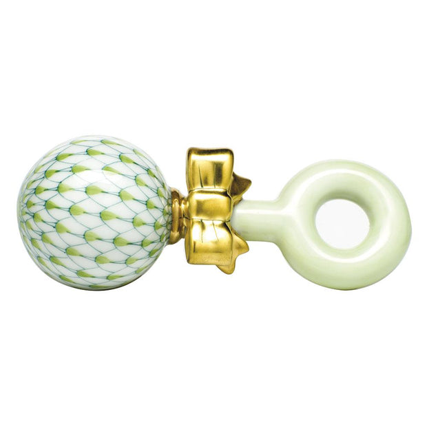 Herend Baby Rattle Figurines Herend Lime Green 