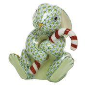 Herend Candy Cane Bunny Figurines Herend Lime Green 