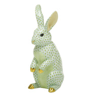 Herend Large Standing Rabbit Figurines Herend Lime Green 