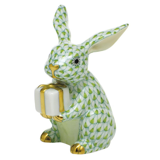 Herend Celebration Bunny Figurines Herend Lime Green 