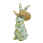 Herend Cowboy Bunny Figurines Herend Lime Green 