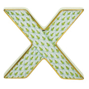 Herend Letter X Figurines Herend Lime Green 
