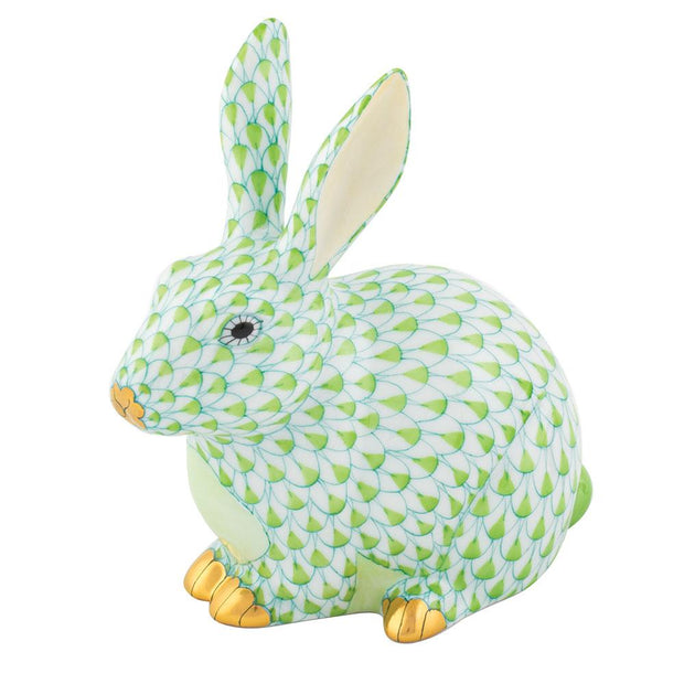 Herend Chubby Bunny Figurines Herend Lime Green 