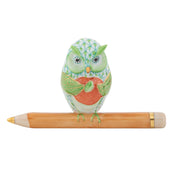 Herend Teacher Owl Figurines Herend Lime Green 