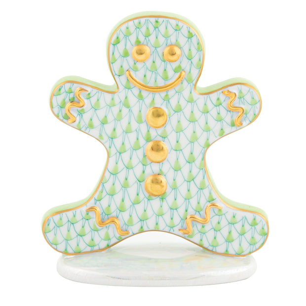 Herend Gingerbread Man Figurines Herend Lime Green 
