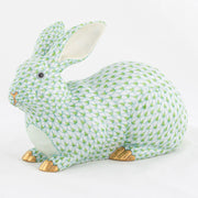 Herend Large Lying Bunny Figurines Herend Lime Green 