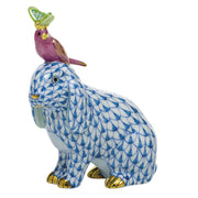 Herend Animal Trio Figurines Herend Blue, Pink, Green 