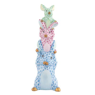 Herend Bunny Trio Figurines Herend 