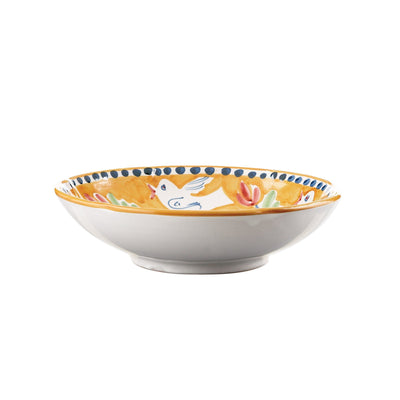 Vietri Campagna Uccello Coupe Pasta Bowl Dinnerware Vietri 