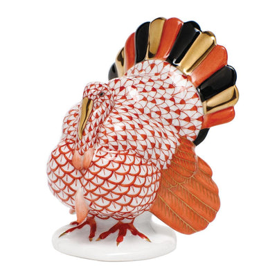 Herend Tom Turkey Figurines Herend Rust 