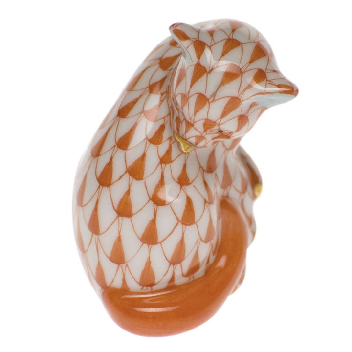 Herend Miniature Cat Figurines Herend Rust 