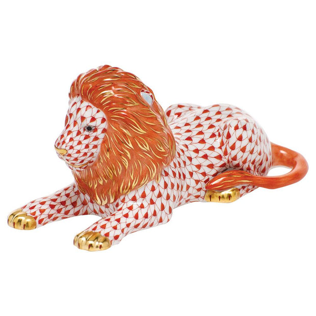 Herend Lion Figurines Herend Rust 