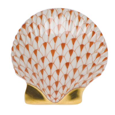 Herend Miniature Scallop Figurines Herend Rust 