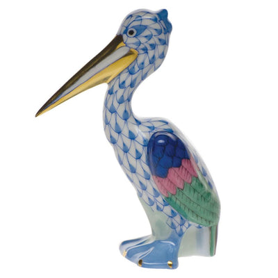Herend Pelican Figurines Herend Blue 