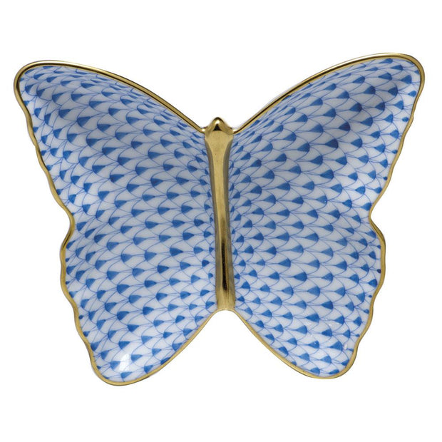 Herend Butterfly Dish Figurines Herend Sapphire 