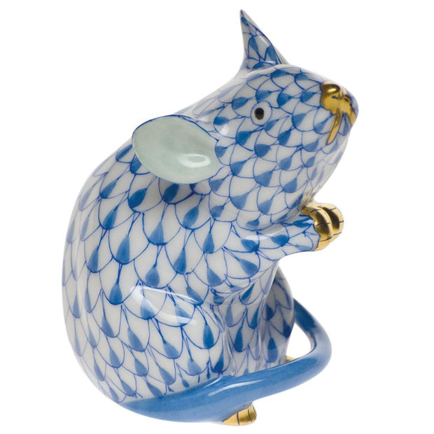 Herend Mouse Figurines Herend Blue 