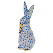 Herend Standing Bunny Figurines Herend Blue 