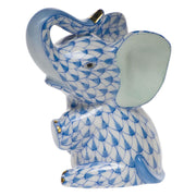 Herend Baby Elephant Figurines Herend Blue 