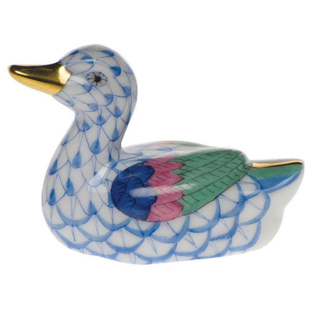 Herend Baby Duck Figurines Herend Blue 