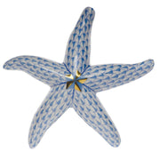 Herend Medium Starfish Figurines Herend Blue 