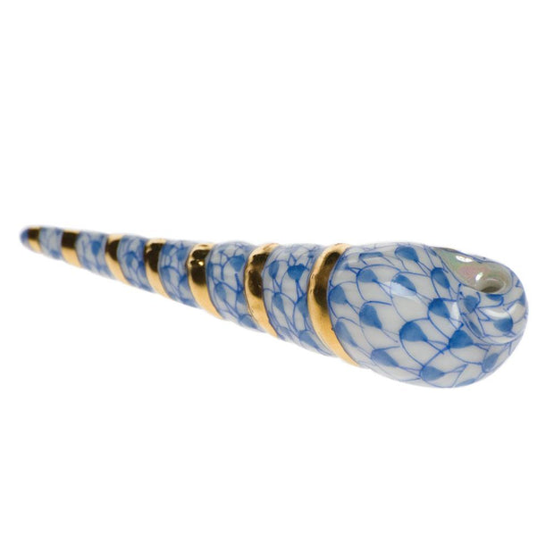 Herend Turritella Shell Figurines Herend Blue 