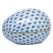 Herend Large Egg Figurines Herend Blue 