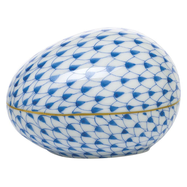 Herend Large Egg Figurines Herend Blue 
