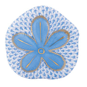 Herend Puffy Sand Dollar Figurines Herend Blue 