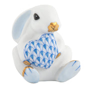 Herend Bunny W/Heart Figurines Herend Blue Alternate 1 