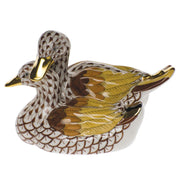 Herend Pair Of Ducks Figurines Herend Chocolate 