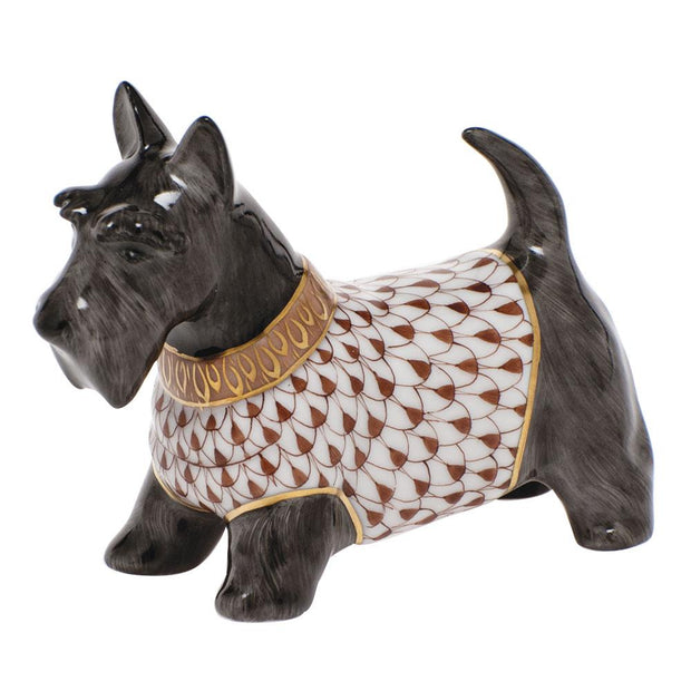 Herend Scottie Mcduff Figurines Herend Chocolate 