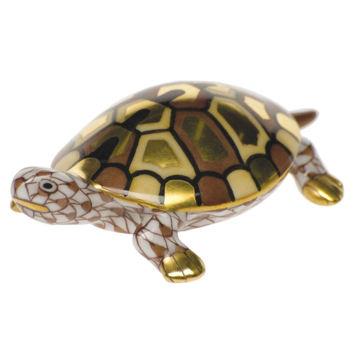 Herend Baby Turtle Figurines Herend Chocolate 