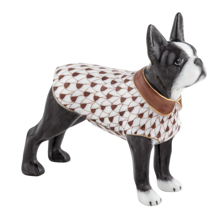Herend Boston Bull Terrier Figurines Herend Chocolate 