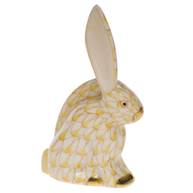 Herend Rabbit Miniature Figurines Herend Butterscotch 