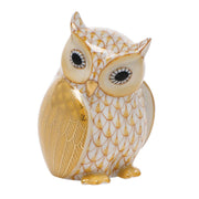 Herend Mother Owl Figurines Herend Butterscotch 