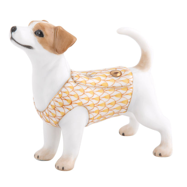 Herend Jack Russell Terrier Figurines Herend Butterscotch 