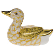 Herend Baby Duck Figurines Herend Butterscotch 