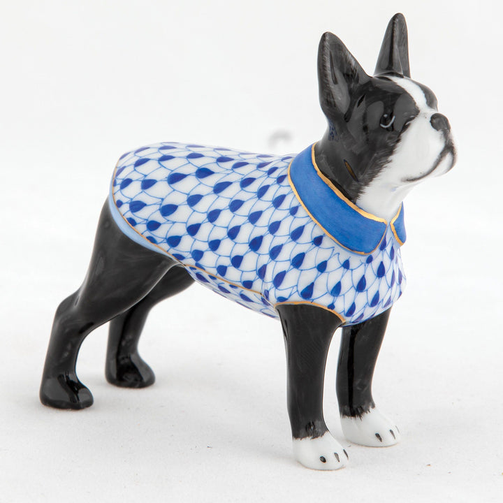 Herend Boston Bull Terrier Figurines Herend Sapphire 