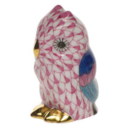 Herend Owl Miniature Figurines Herend Raspberry (Pink) 