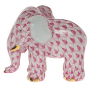 Herend Miniature Elephant Figurines Herend Raspberry (Pink) 