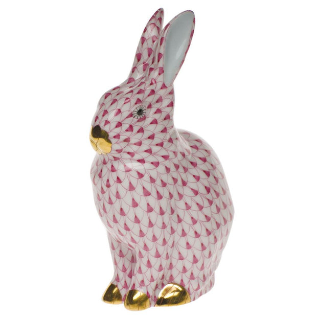 Herend Rabbit Figurines Herend Raspberry (Pink) 