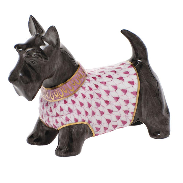 Herend Scottie Mcduff Figurines Herend Raspberry (Pink) 