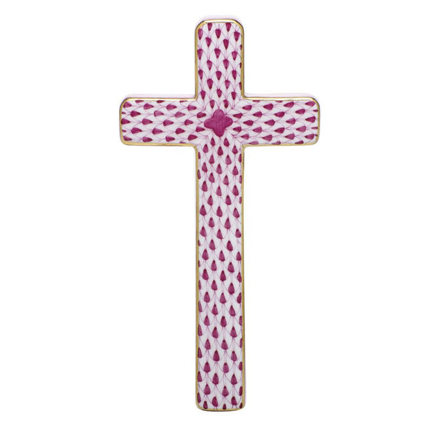 Herend Cross Figurines Herend Raspberry (Pink) 